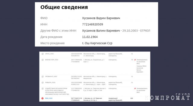Все бизнесы братьев Хусаиновых имели и имеют серьёзные проблемы с налоговыми органами